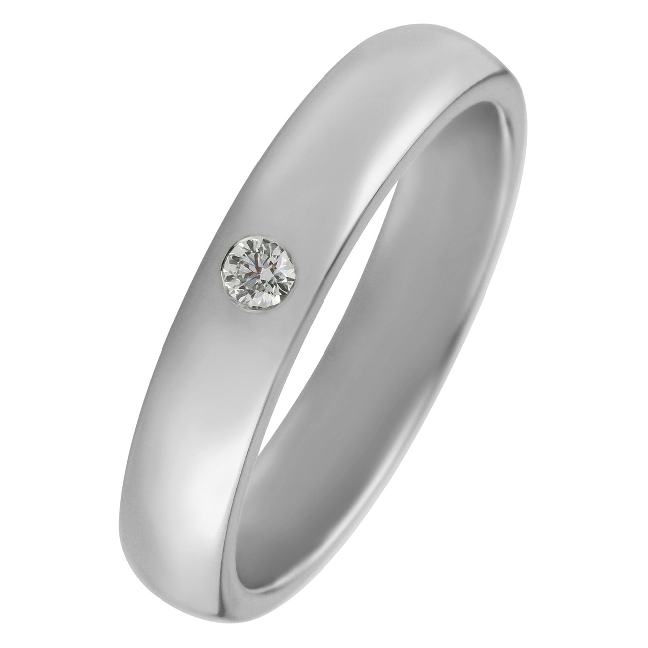 Single band hot sale wedding ring