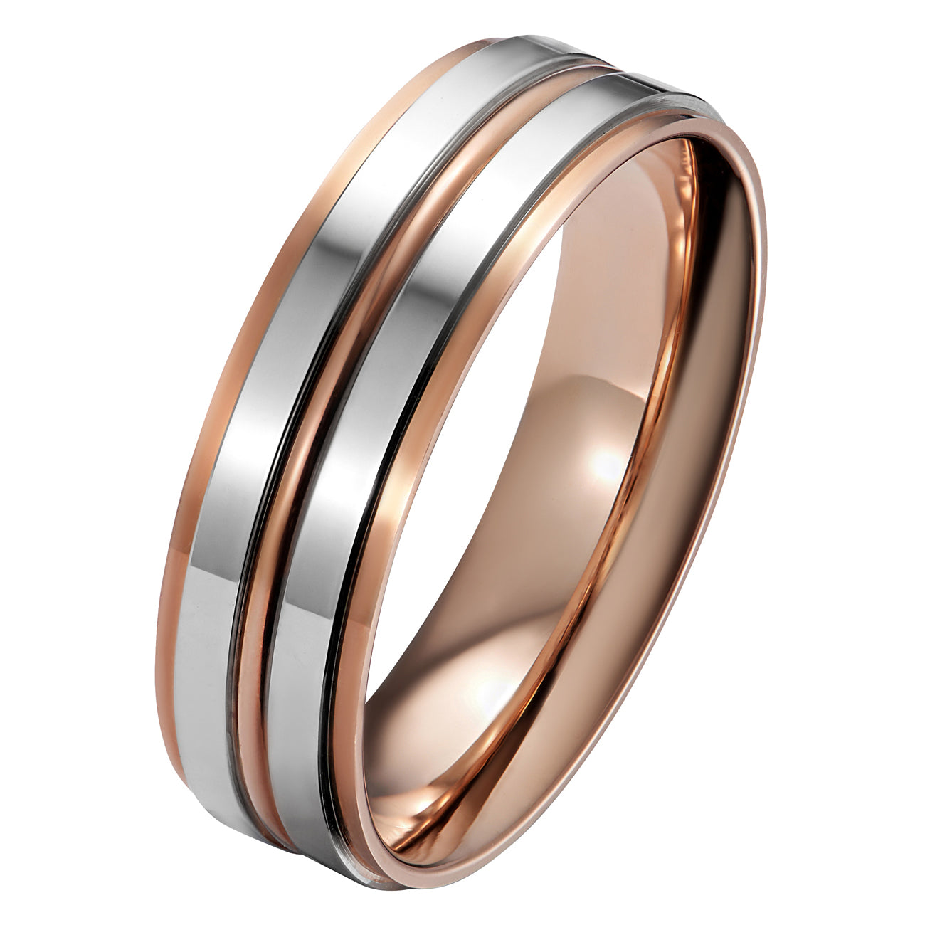 Mens wedding store band metal