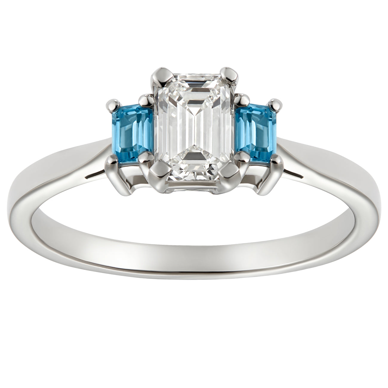 Aquamarine Engagement Ring » JewelryThis - Custom Jewelry
