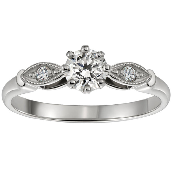 Art Deco Style Diamond Ring in Platinum